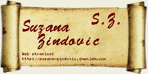 Suzana Zindović vizit kartica